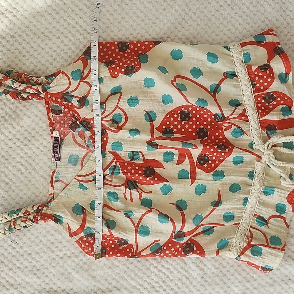 Flower Sleeveless Top Size M - Picture 4 of 5